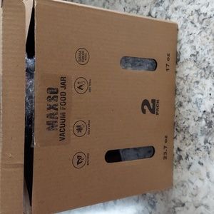 Maxso food jar stainless steel